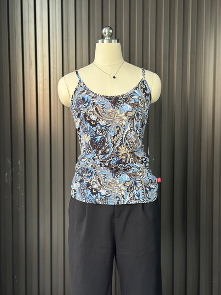 Vintage Paisley Y2K Tank Blouse