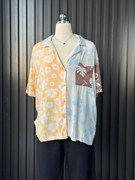 Patchwork Button Down