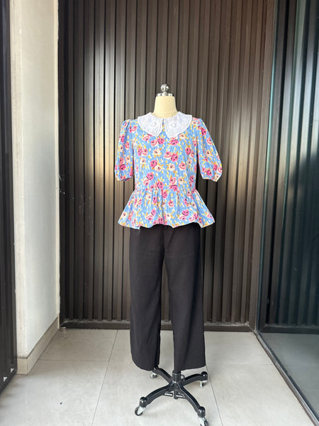 Floral Peplum Blouse