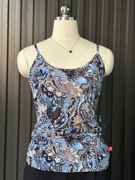 Vintage Paisley Y2K Tank Blouse