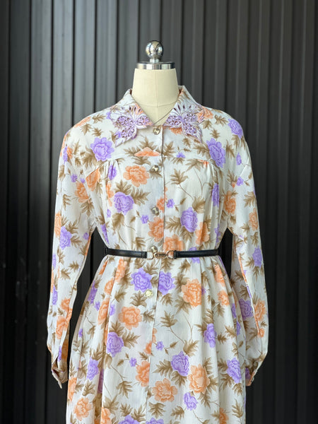 Vintage Floral Maxi Dress