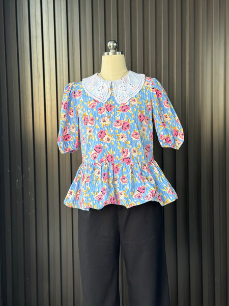 Floral Peplum Blouse