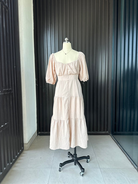 Blush Tiered Summer Maxi Dress