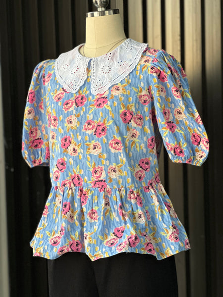 Floral Peplum Blouse
