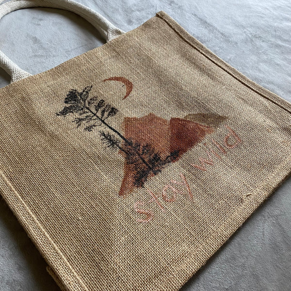 Stay Wild Boho Jute Bag